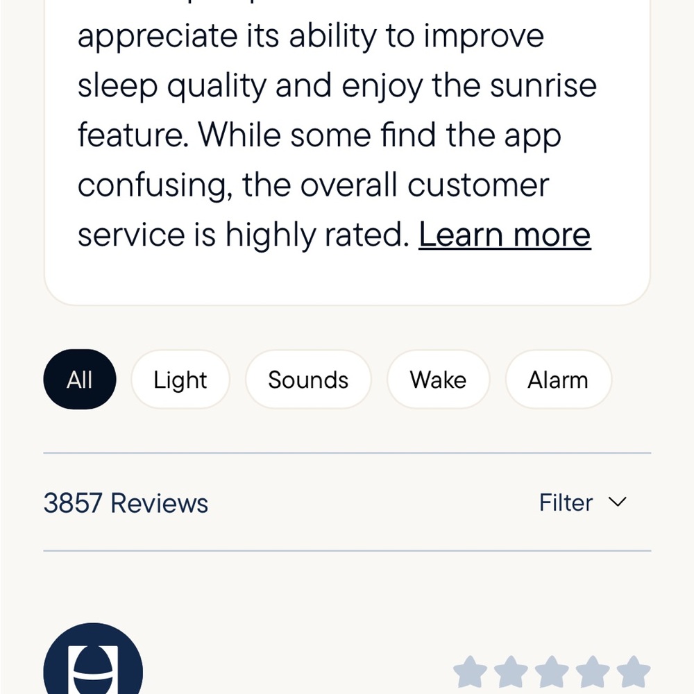 Hatch White and Navy App Interface Screenshot